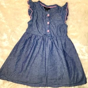Girls blue denim dress size 3T